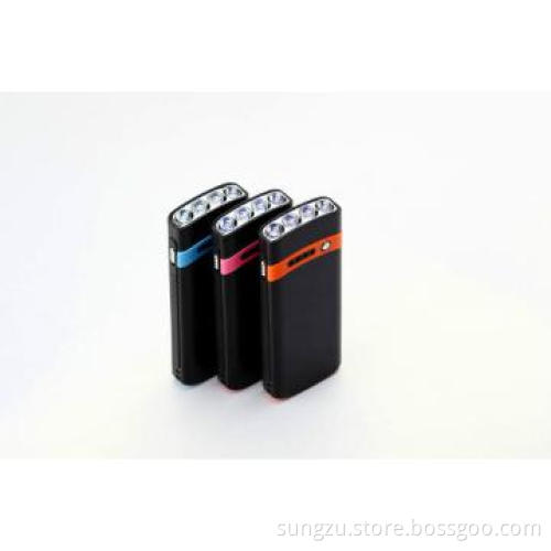 Universal mobile phones power bank with flashlight